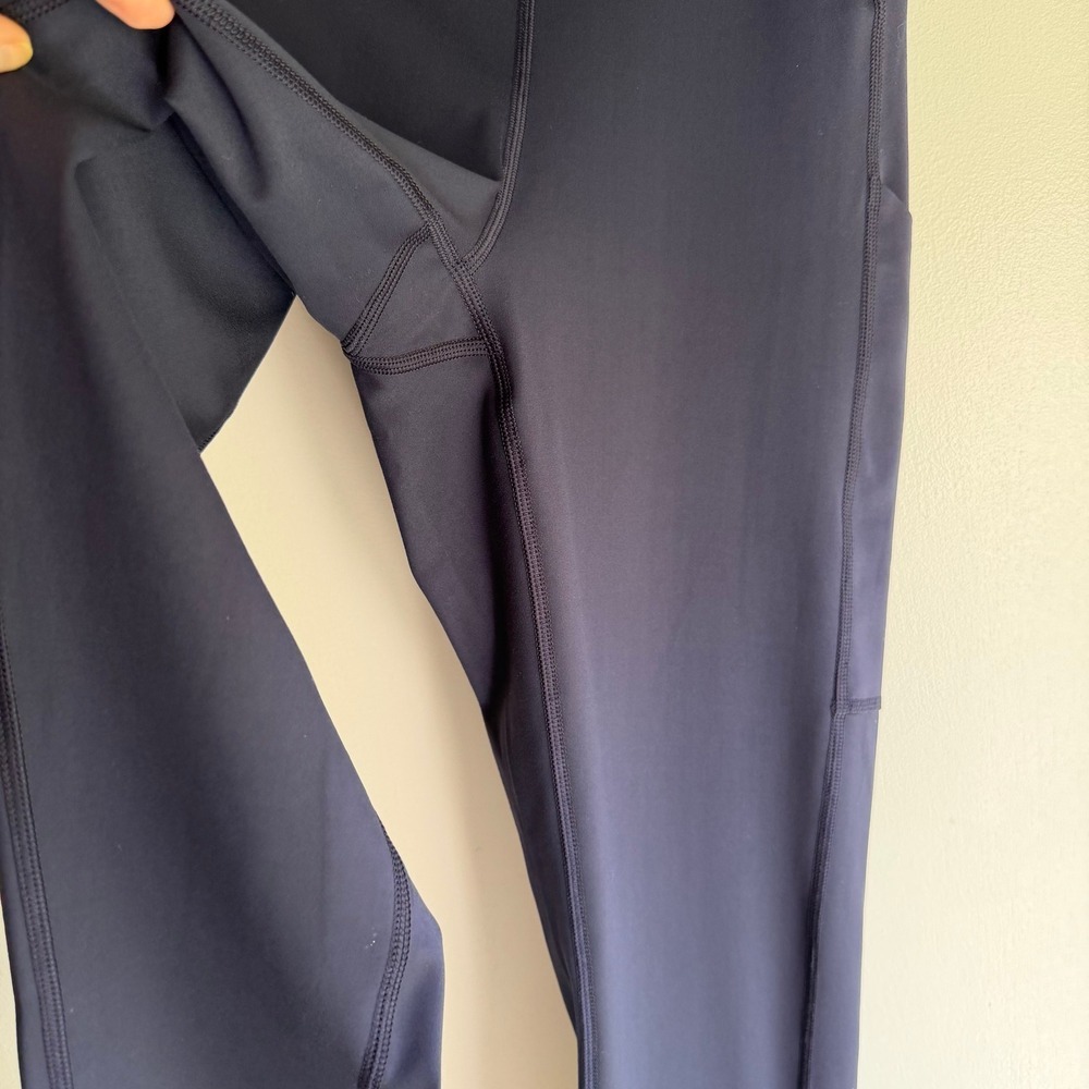 Tommy John Womens Navy Blue High Rise Pocket Leggings Size Medium Activewear - Picture 3 of 7